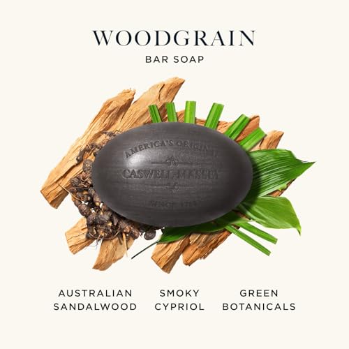 Image of Caswell-Massey Natural Bar Soap Gift Set - Sandalwood - Triple-Milled Moisturizing Body Soap Bars for Men & Women, Plant-Based Formula with Essential Oils, Made in USA, 3 x 5.8 oz