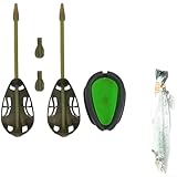 YobiLife Karpfenangel Inline-Feeder, Schnellverschluss-Formen inklusive, frei laufende Method-/Feeder in 30g 40g 50g 60g Größen, Friedfischangel-Zubehör (A)