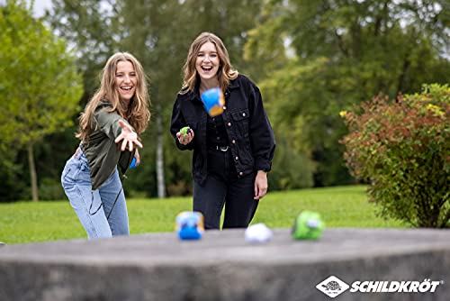 Crossboule Crossboccia Schildkröt Doublepack Heroes, 2×3 Stoffsäckchen