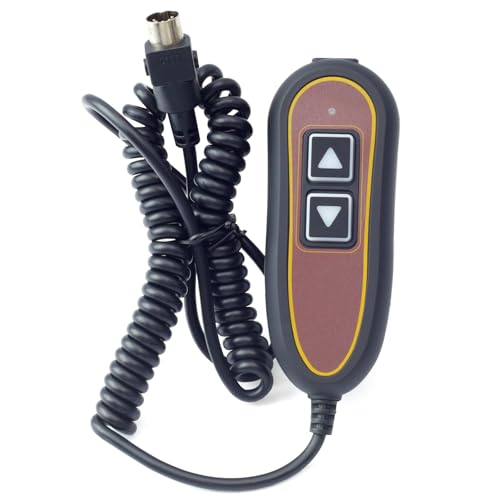 Dusledel 2 Button 5 Pin Remote ZK1200-HC Replacement for Golden for Limoss for Kaidi Motors for RMT for Dewert Hand Controller with Backlight and USB for Lift Chair Power Recliner