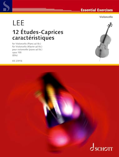 Lee 12 Etudes-Caprices Op. 100 pour violononcelle partition de Sebastian Lee - 2
