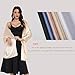 Fttyeiby Shawls and Wraps for Evening Dresses Satin Shawl Wraps for Women Wedding Formal Shawl Champagne
