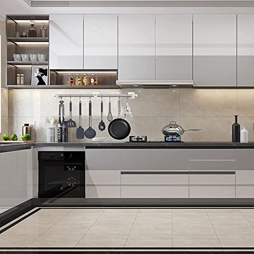 Akeisi Kitchen Utensil Rack,Kitchen Rail 2-Pack 16.7~30Inch Telescopic Bathroom Rack, Rail Rack Organizer For Hanging Knives Hanging Pot Rack Utensil Holder With 16 Hooks. #TOP4