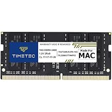 Timetec 16GB Compatible for Apple 2017 iMac 27-inch w/Retina 5K, 21.5-inch w/Retina 4K / Non-Retina 4K DDR4 2400MHz PC4-19200 CL17 SODIMM Memory MAC RAM Upgrade for iMac 18,1 / iMac 18,2 / iMac 18,3
