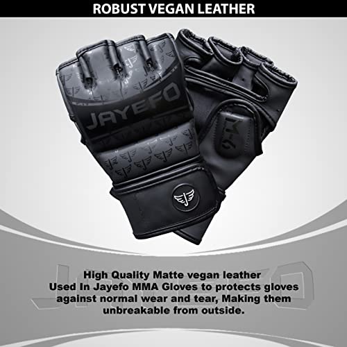 Jayefo Mma Gloves (Black, S/M) #TOP3