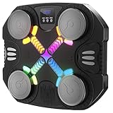 Esnowlee Machine de Boxe Musicale Jouet de Sport pour Enfants - Cible Bluetooth Murale ave...