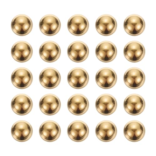 uxcell 20pcs Precision Solid Brass Bearing Balls 10mm Industrial Brass Ball Spheres for Machinery, Automotive, and DIY