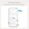 Plaud NotePin Voice Recorder, AI Voice Recorder, App Control, AI Notetaker, AI Transcribe & Summarize, Support 112 Languages, 64GB Audio Recorder for Lectures, Meetings, Cosmic Gray, Non-S Version