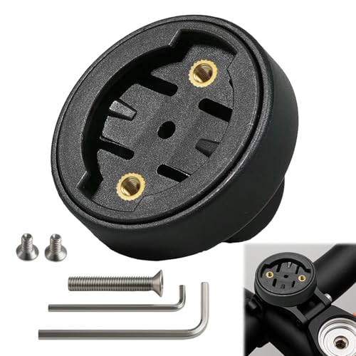 Huybaa Soporte para Ordenador de Bicicleta - Adaptador Universal para Manillar de MTB y Carretera, Compatible con Dispositivos GPS Edge 530/540/1040 (Negro)