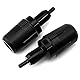 CCYYMOWOK Motorrad Sturzpads kompatibel mit CB500F CB500X CB 500F 500X 2013-2024 CB 500 Hornet 500 2024 2025 2026 Zubehör Rahmen Schieber Sturzschutz Crashpads Protektoren (Schwarz)
