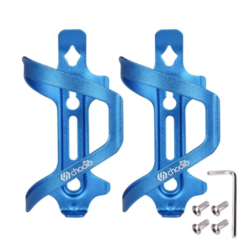 Chooee Aluminum Bike Water Bottle Cage 2-Pack Blue