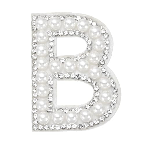 MECCANIXITY Patchs lettre B perle à repasser