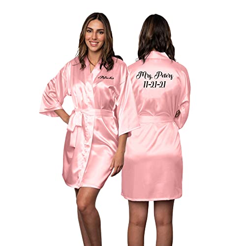 BluChi Bridesmaid Robes Personalized in Sizes S-5XL, Bride Robe, Customize