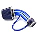 Universal Filtro de admisión de aire frío Tubo de Inducción Alumimum Azul