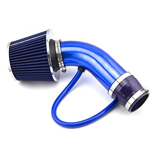 DAXGD Universal Filtro de admisión de aire frío Tubo de Inducción Alumimum Azul