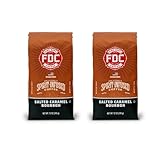 Fire Department Coffee - Salted Caramel Bourbon Coffee - Veteran Owned - Premium Bourbon Infused - Ground Medium Roast - Non-Alcoholic - Roasted in the USA - Veteran Owned (12 oz, Pack of 2)