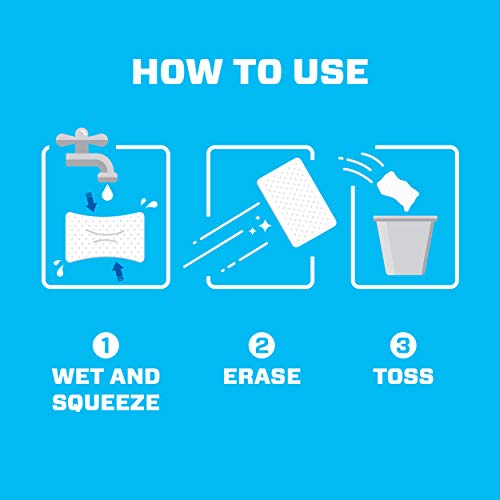 image for Mr. Clean Magic Eraser Sheets, Shoe, Bathroom, and Shower Cleaner, 48 