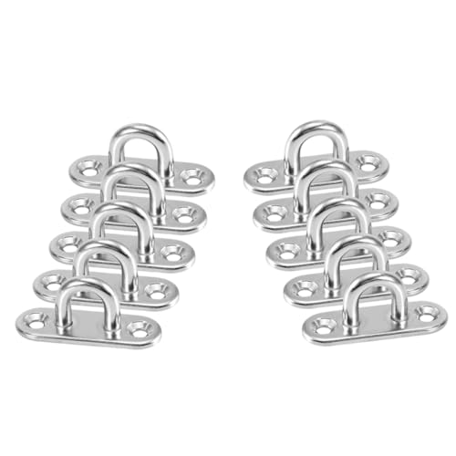 Cabilock 10 Pack M5 Stainless Steel Ceiling Hooks Ceiling Fan Hooks High Carrying Capacity for Boat Home