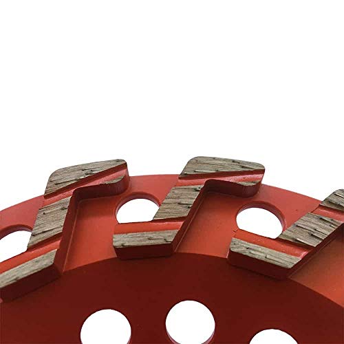 7" High Performance Diamond Grinding Wheels For Aggressive Concrete, Paint, Epoxy, Mastic, Coating Removal, 18/20 Grit, S Segments, 5/8"-11 Arbor #TOP2