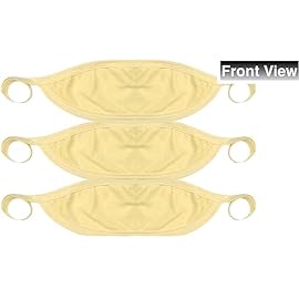 ToBeInStyle Babies 3-Pack Soft Cotton Baby Binder Belly Button Protector - Yellow - One Size