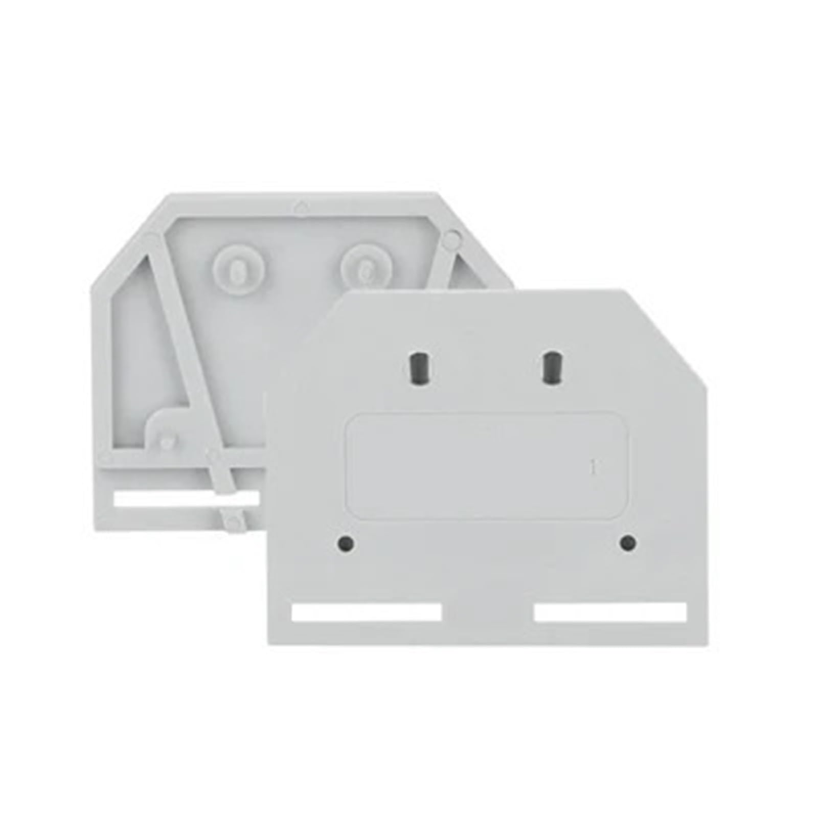Placa intermedia de extremo para conector de resorte y bloque de bornes DIN 3