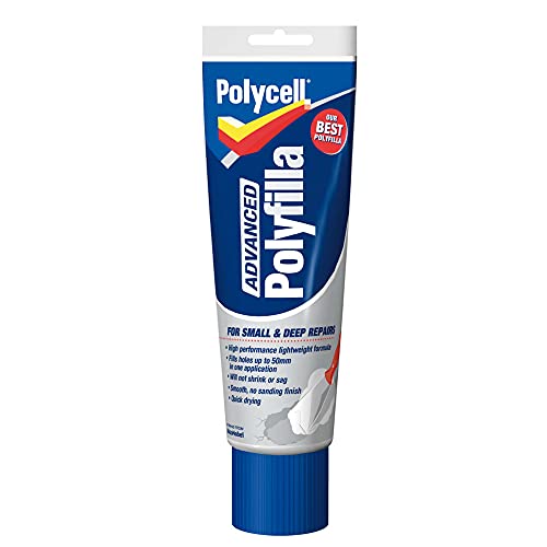 POLYCELL Polyfilla Advanced All In One 200ml White Paste Filler, Not Water Resistant, Ideal For Plaster, Plasterboard, Ceiling Coving And Mouldings