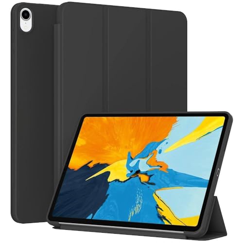 GUNPRIO Case for iPad Pro 11 inch 2018 / iPad Air 5th Generation 2022 / 4th Gen 2020 10.9 Inch - Slim Lightweight Durable Trifold Stand Cover Supports Auto Wake/Sleep Black