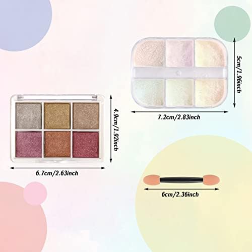 Bestomrogh 2 Pcs Chrome Nail Powder Shiny Nail Chrome Glitter Powder Set for Nail Art Design Decoration