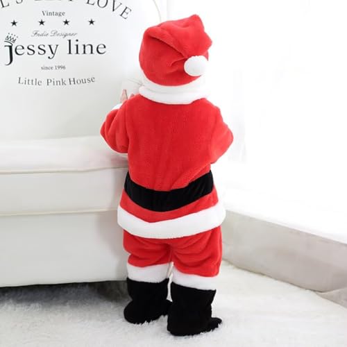Disfraz completo de bebé tipo Santa Romper 3-4T miniatura 5