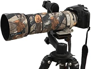 ROLANPRO Lens Clothing Camouflage Rain Cover for Canon EF 100-400mm f4.5-5.6 L is USM Lens Protection Sleeve