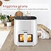 Melchioni Family | MARIANNA NEW Friggitrice ad Aria 5L Air Fryer Compatta con Contenitore Antiaderente, Display Touch, 7 Programmi, Timer 60 min, Temperatura 80°-200°C, 1500W
