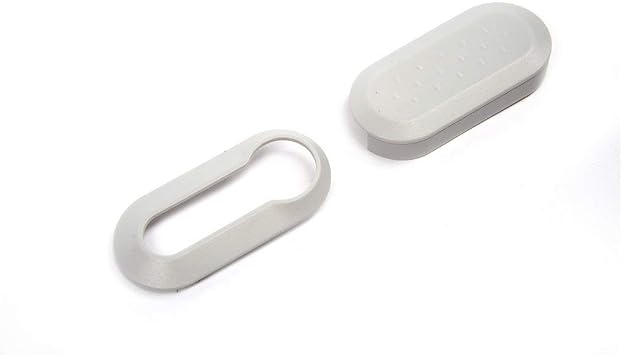2pcs Flip Remote Key Replacement Combo Shell for Fiat 500 Small White