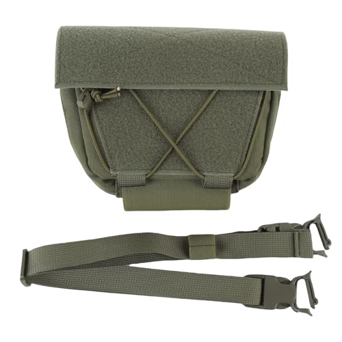 WFNIHONHON Riñonera Deportiva, diseño de múltiples Capas de Tela Oxford, Correa de Cintura Ajustable espaciosa, Bolsa de Transporte subabdominal Duradera para Actividades al Aire (Verde Oliva)