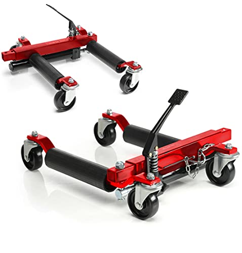 Par de Portacoches Hidraulicos Para mover coches, Gatos elevadores para Coches Ayuda a maniobras Garajes Talleres mecánicos, 680kg individual = 1360kg por par