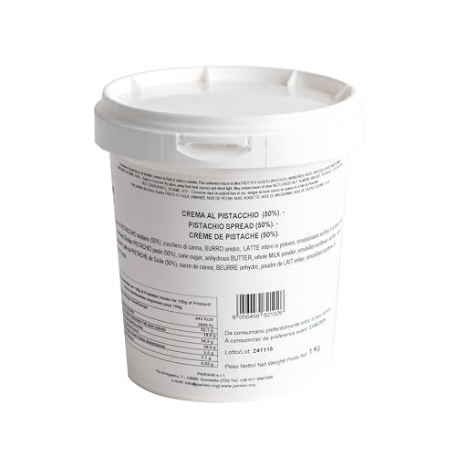 Pariani - Crema Spalmabile al Pistacchio 50%, 1Kg