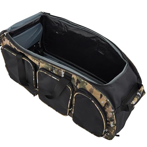 Image of Travelers Club Xpedition 30 Inch Multi-Pocket Upright Rolling Duffel Bag, Camo, 30 inch Suitcase, Xpedition 30 Inch Multi-pocket Upright Rolling Duffel Bag