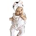 bestpriceam Baby Clothes, Newborn Toddler Printing Bodysuit Romper Jumpsuit (6-12M, White)