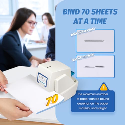 Electric Stapler, Heavy Duty 70 Sheets Automatic Stapler, with 5500 Staples by Frifreego - Image 3