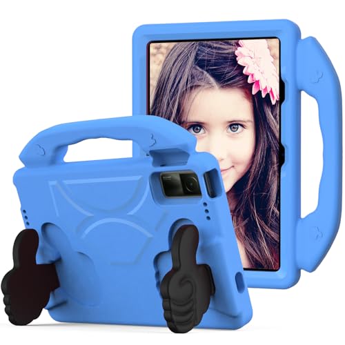 Étui Lenovo Tab M10 5G / K10 Pro 5G - Coque EVA légère 10,6 pouces avec poignée et support - Bleu