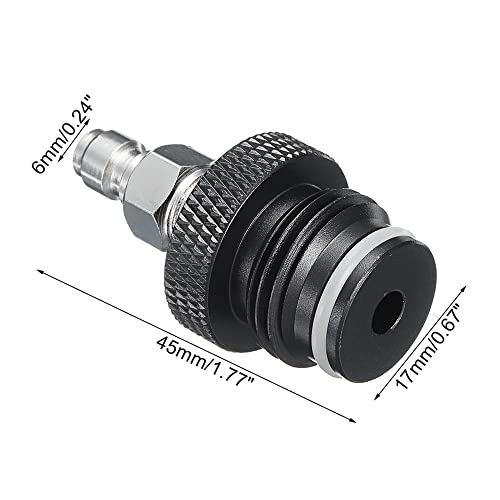 Manloney Llc Universal Paintball Remote Coil Asa Adapter With Foster Quick-Disconnect Nipple Air Tool Fitting (G 1/2 Male To 8Mm Male) #TOP5