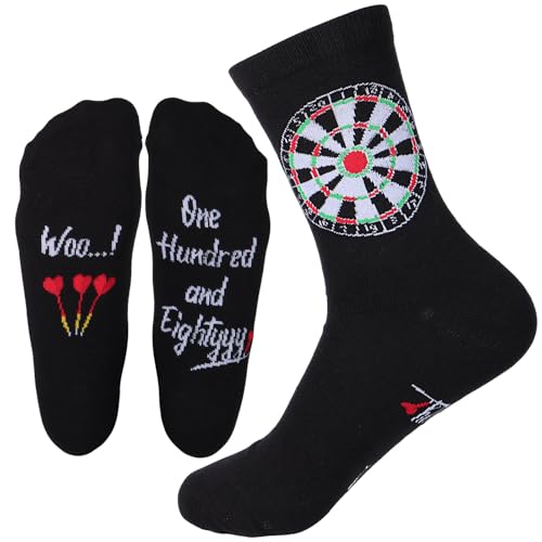 trabag 1 Paar Dart Geschenke für Männer VatertagsgeschenkDarts Zubehör Papa Geschenk Dartzubehör Geburtstagsgeschenk Geschenk für Dartspieler & Fans Personalisierte Dart Geschenk(Schwarz)