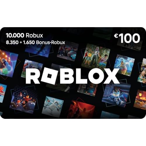 Roblox-Geschenkgutschein |10,000 Robux Guthaben | inklusive exklusivem virtuellem Item| Digital Code für Smartphones, Computer, Tablets, Xbox One, Xbox Series X|S, Oculus Rift et HTC Vive)