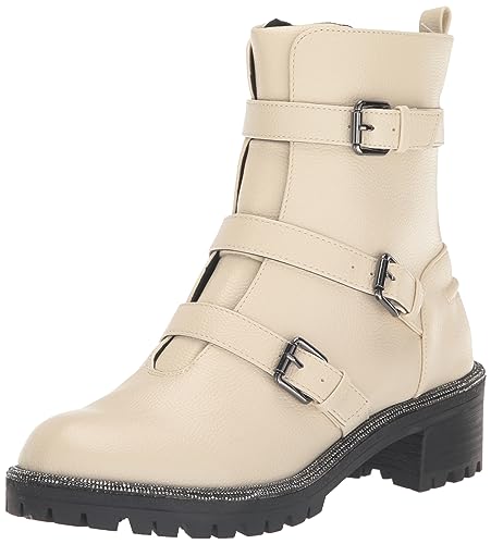 Bottes de motard Tate Kenneth Cole en écru, l'excellence du style