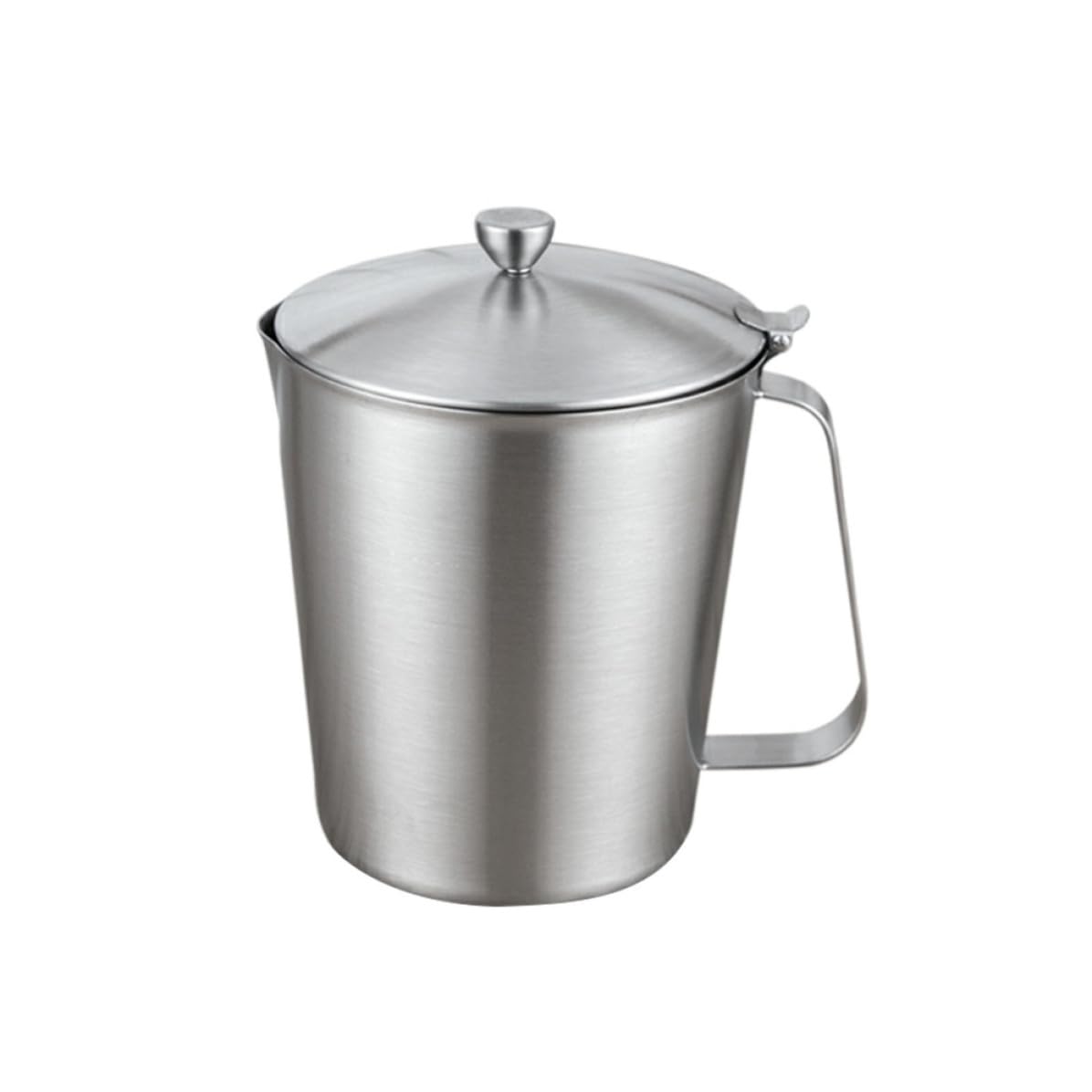 Taza Medidora de Acero Inoxidable con Tapa 700ml Plata