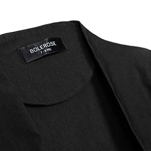 Bolerose Girls 3/4 Sleeve Kids Formal Bolero (Black, 11-12 Yrs) #TOP1