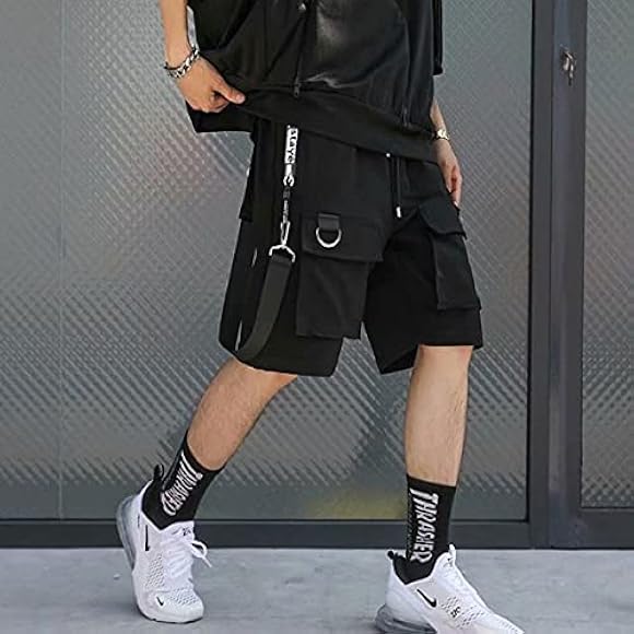 Na+H ハトメベルトハーフパンツ ボンテージ ベルト付きアクティブハーフパンツ(ビースピックスアウトドア