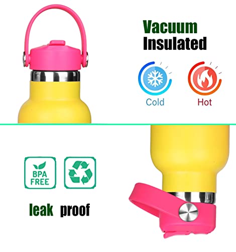 Image of Straw Lid for Hydro Flask Standard Mouth 18 oz 21 oz 24 oz Top Lids with Straw for Iron Flask Narrow Mouth 20 24 32 64 oz,Sports Water Bottle Accessories Replacement Dust Cover Straw Cap (Patented)