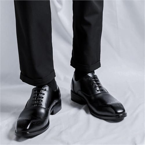 Stylish Leather Lace Up Oxford Shoes for Men Comfortable and Fashionable for Formal and Business Use4