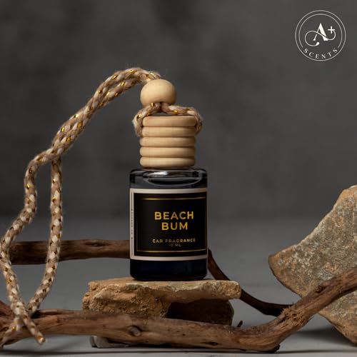 Image of Beach Bum Scent - Long Lasting Car Hanging Diffuser - Lasts up to 60 Days - Warm Pistachio and Coconut Cream and a Kiss of Salted Caramel Harmonize Beautifully with Tonka and Exotic Musks