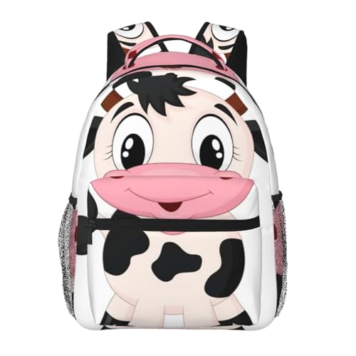 Mochila de senderismo impermeable fácil de limpiar con diseño de vaca EdWal